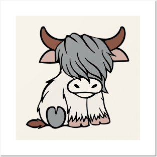 Cute Highland Cow Posters and Art